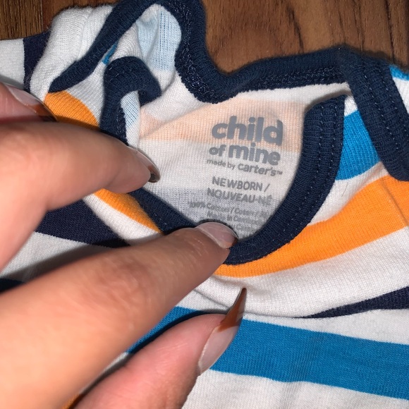 newborn multi color long sleeve tee - Picture 2 of 2